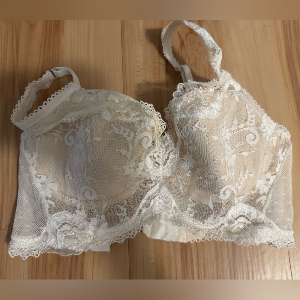 Angels Lace Bra in Cream White